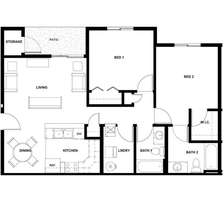 Nampa Apartment Floorplans | Quail Point Apartments